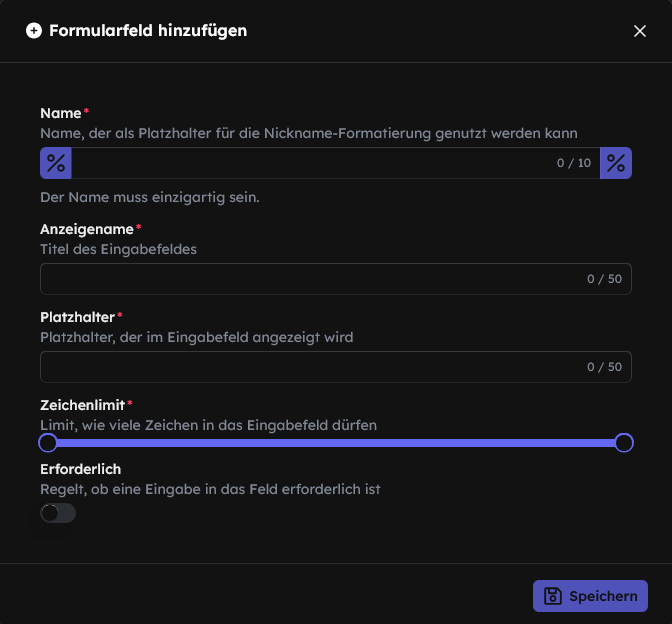 Frage erstellen
