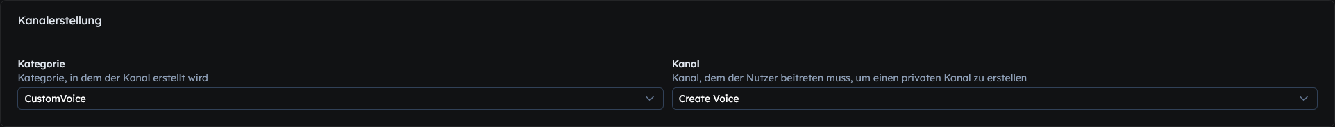 Kanalauswahl