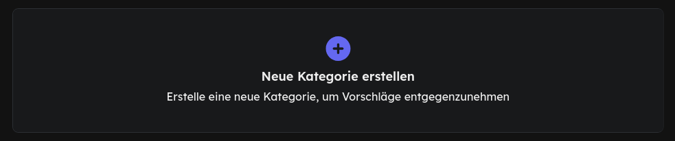Neue Kategorie erstellen