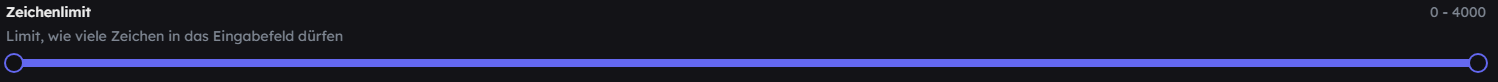 Zeichenlimit