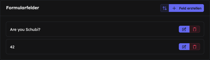 Ausschreibung Formular