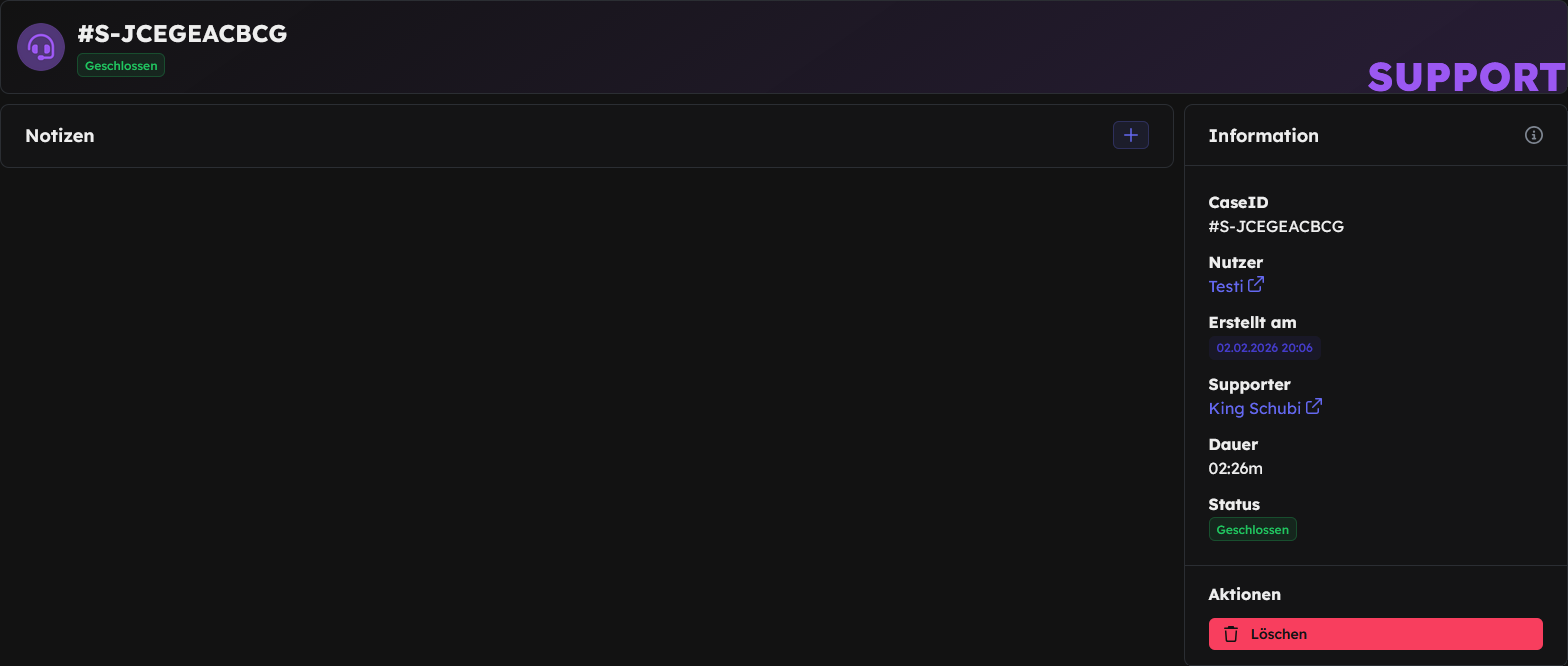Fälle Support