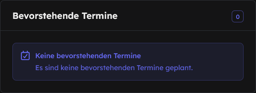 Meins bevorstehende Termine