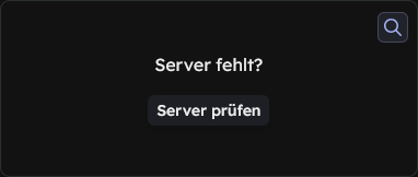 Team-Dashboard Server Fehlt in Übersicht