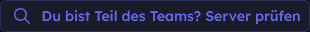 Team-Dashboard Server Fehlt im Team