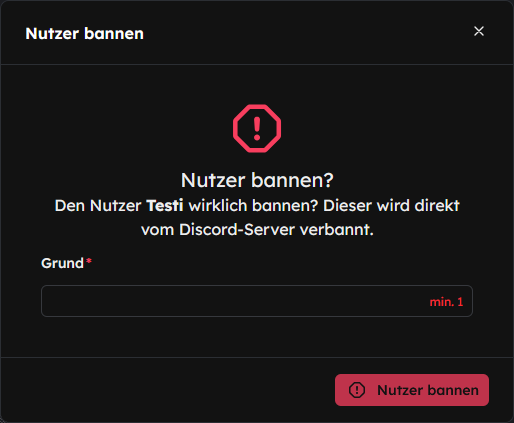 Nutzer Bannen