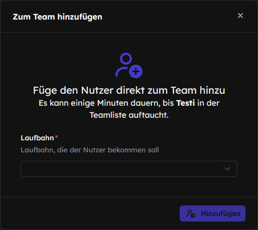 Nutzer Einladen