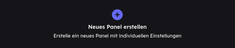 Ticket Panel erstellen
