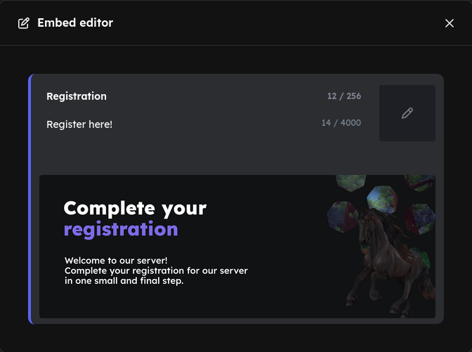 Embed Editor