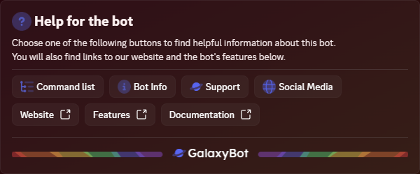 /help Übersicht