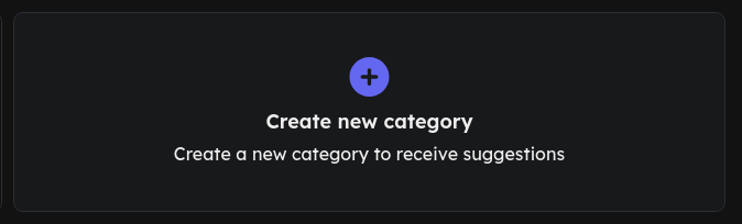 Create new category