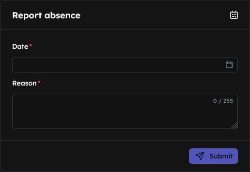 Mine absence