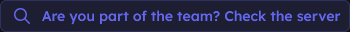 Team Dashboard: Server Missing from Team