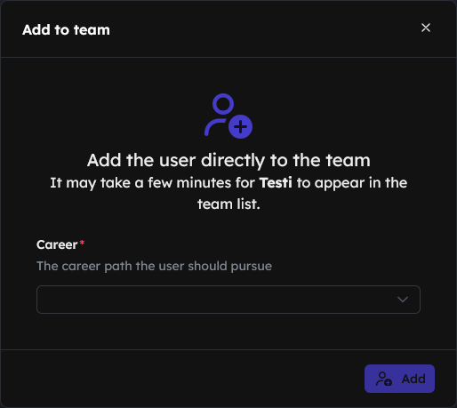 Invite user