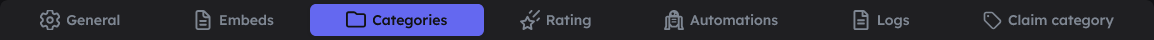 Category Tabs