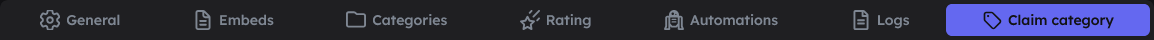 Claim Tabs