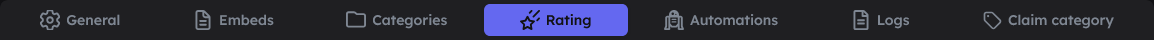 Rating Tabs
