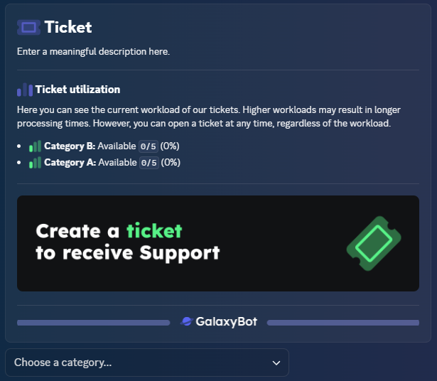 Ticket Panel